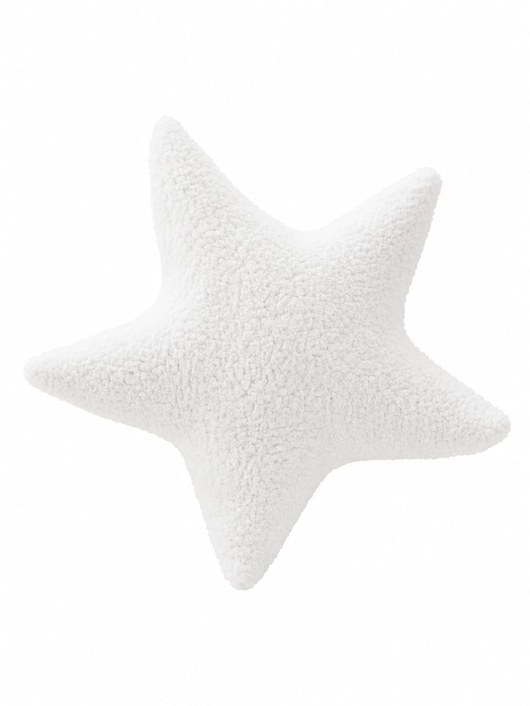 Star teddy cushion, off-white